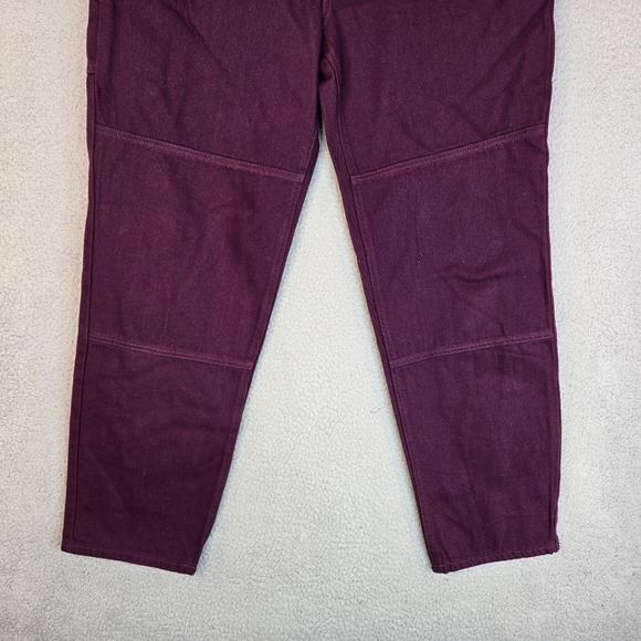 BP. + Wildfang Womens Jeans Sz 8 Purple Denim Utility Cargo Slight Barrel Leg - Picture 4 of 11